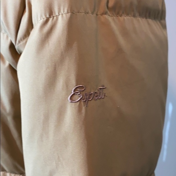 Esprit Puffer Brown coat jacket light tan M puffer - Picture 7 of 16
